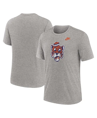 Nike Men's Heather Gray Clemson Tigers Blitz Evergreen Legacy Primary Tri-Blend T-Shirt