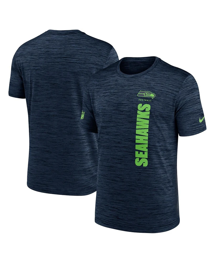 Nike Men's College Navy Seattle Seahawks 2024 Sideline Velocity Performance T-Shirt