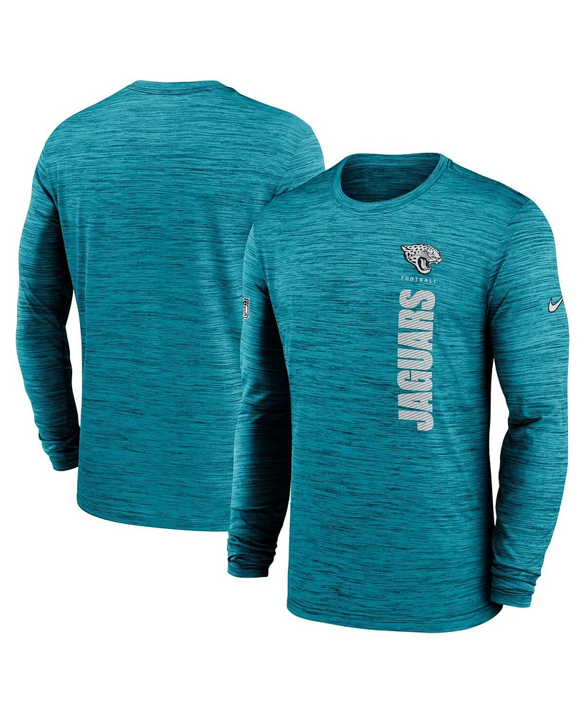 Nike Men's Teal Jacksonville Jaguars 2024 Sideline Velocity Performance Long Sleeve T-Shirt