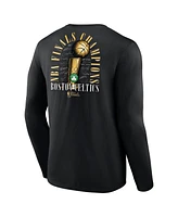 Fanatics Men's Black Boston Celtics 2024 Nba Finals Champions Fade Away Jumper Roster Signature Long Sleeve T-Shirt