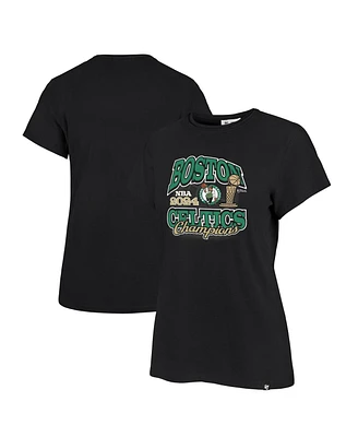 '47 Brand Women's Black Boston Celtics 2024 Nba Finals Champions Trophy Franklin T-Shirt