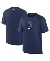 Nike Men's Navy Tampa Bay Rays Authentic Collection Pregame Raglan Performance T-Shirt