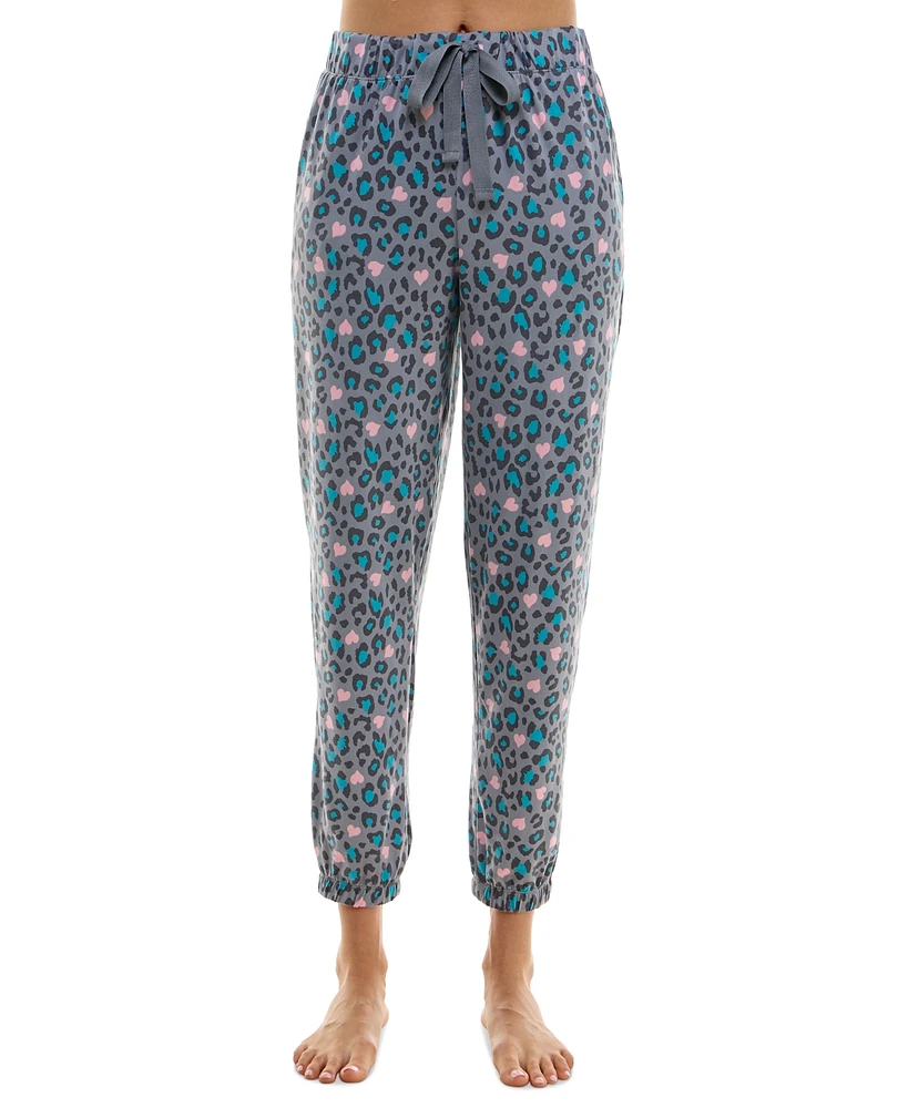 Roudelain Women's Printed Jogger Pajama Pants