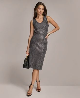 Donna Karan Sequin Sweater Tank Pencil Skirt