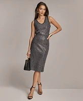 Donna Karan Sequin Sweater Tank Pencil Skirt