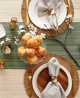 Design Imports Variegated Fringe Table Runner