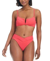 Bar Iii Womens V Wire Bralette Bikini Top Bottoms Created For Macys