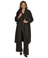 Donna Karan New York Women's Double-Breasted Belted Wrap Coat