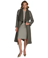 Donna Karan New York Women's Belted Wing-Collar Coat