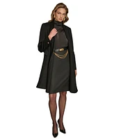 Donna Karan New York Women's Pleated Single-Breasted Coat