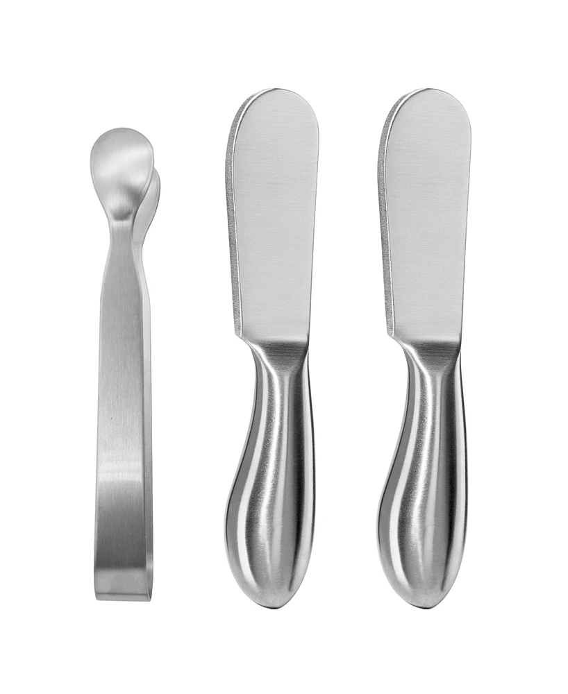 Oggi 3pc 5" Stainless Steel Charcuterie Utensil Set