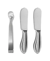 Oggi 3pc 5" Stainless Steel Charcuterie Utensil Set