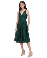 Eliza J Women's Sequin Soutache Sleeveless A-Line Dress