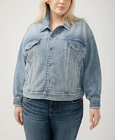 Silver Jeans Co. Plus Denim Trucker Jacket