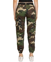 Madden Girl Juniors' Camo Belted Cargo Pants