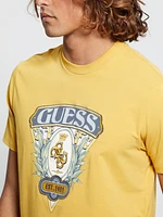 Guess Men's Eco Quatro G Crest Logo Tee