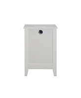 Streamdale Furniture Modern White 3-Drawer Nightstand with Usb Charging