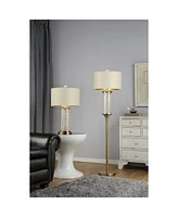 Streamdale Furniture 62.25-Inch Pluviam Crystal Floor Lamp