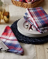 Design Imports Americana Plaid Napkin Set of 6