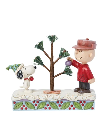 Jim Shore Peanuts Charlie Brown Snoopy with Tree