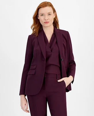 Anne Klein Women's Triple-Pocket Collared Jacket