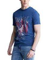 Buffalo David Bitton Men's Tyrus Short Sleeve Crewneck Graphic T-Shirt