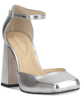Jessica Simpson Women's Lollah Block-Heel Ankle-Strap Pumps