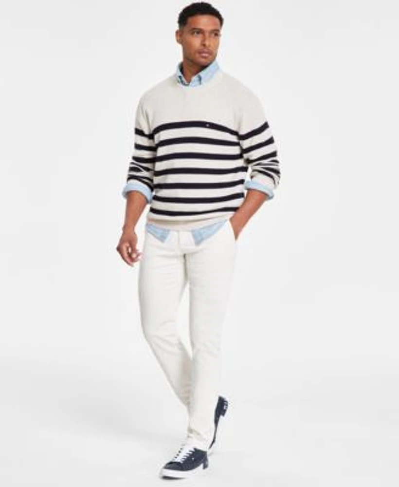 Tommy Hilfiger Corduroy Pants Crewneck Sweater Chambray Shirt