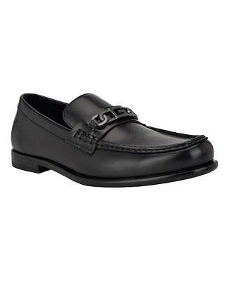 Guess Men's Colorez Branded Moc Toe Slip On Loafers