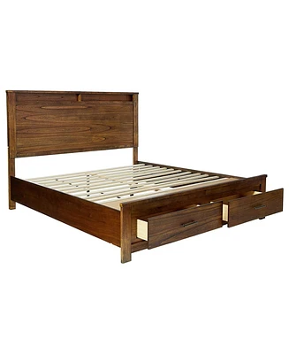 Simplie Fun Queen Bed In Oak