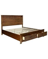 Simplie Fun Queen Bed In Oak