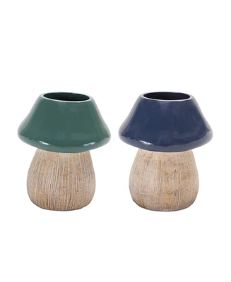 Slickblue Garden Mushroom Planter (Set of 2)