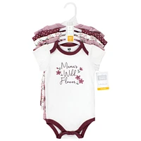 Hudson Baby Girls Cotton Bodysuits