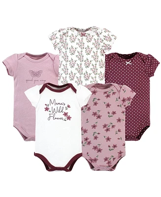 Hudson Baby Girls Cotton Bodysuits