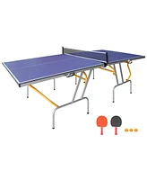 Streamdale Furniture Compact Foldable Ping-Pong Table Set Table, Paddles, Net, Balls