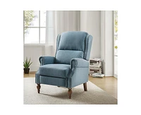 Hulala Home Terri Traditional Manual Recliner with Solid Wood Legs