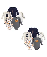 Hudson Baby Baby Boys Unisex Baby Cotton Long-Sleeve Bodysuits, 10-Piece