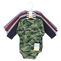 Hudson Baby Boys Thermal Long Sleeve Bodysuits