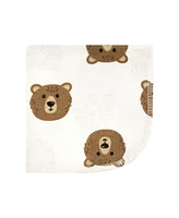 Hudson Baby Flannel Cotton Washcloths, Brown Bear 10 Pack, One