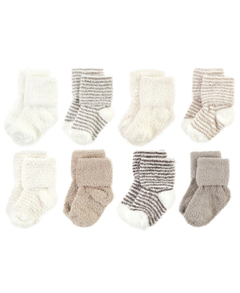 Hudson Baby Boys Cozy Chenille Newborn and Terry Socks