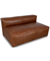 Rutherford Home Amalfy 57" Leather Armless Loveseat