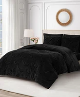 Juicy Couture Kiss Pleat Plush -Pc. Comforter Set