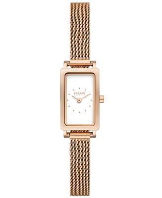 Skagen Women's Hagen Micro Two Hand Rose Gold-Tone Stainless Steel 30mm