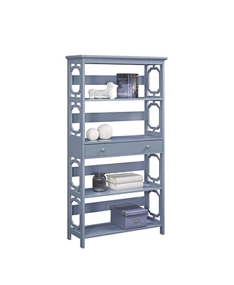 Convenience Concepts Omega 5 Tier Bookcase with Drawer