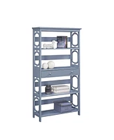 Convenience Concepts Omega 5 Tier Bookcase with Drawer