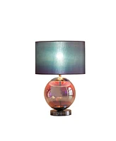 Streamdale Furniture 18.75-Inch Artie Orb Iridescent Chrome Table Lamp