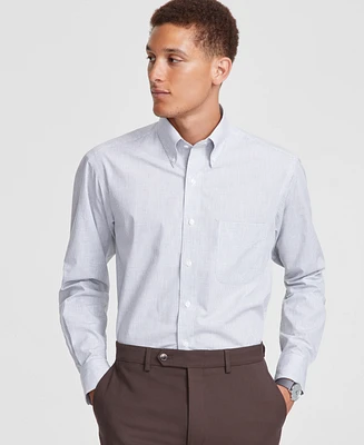 Club Room Men's Mini-Gingham Dress Shirt, Created for Macy's