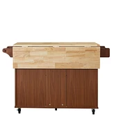 Mobile Kitchen Island Cart With drawers