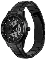 A|X Armani Exchange Men's Quartz Multifunction Black Stainless Steel 42MM