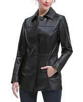 Bgsd Women's Sofia Leather Car Coat